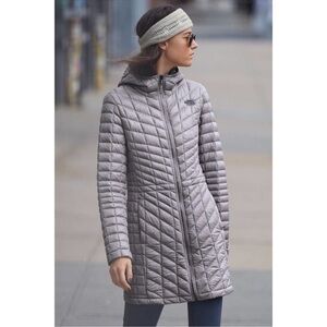 North face long thermoball Women's Light purple Quilted Hooded Coat